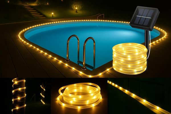 Manguera Luces Solar 20 Mts Calida/Color 200 luces